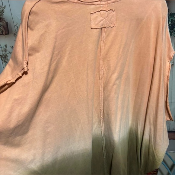 We The Free Sunflower Ombre Tee - Orange and Green - Picture 5 of 7